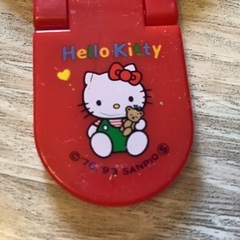 93 ハローキティ　キティちゃん　ミニ鏡　子供のおもちゃ　レトロ　サビ・キズありの画像