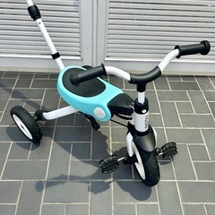 【武蔵小山店】 Nadle 子供用 三輪車 折りたたみ 手押し棒 こども 安全 3輪車 自転車 キッズ 幼児 子育て nadle NADLEの画像