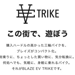 ◎【先行予約！限定2台】商品説明必読　総支払額220,000円！早い者勝ち ブレイズ EVトライク 新車未登録車 日本最安値！！の画像