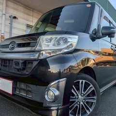 26年式軽ターボ☆月々9千円〜分割可❗️車検2年付き！【名義変更代込み】広い車内！大人気‼️ダイハツ タントカスタム☆Bluetooth対応ナビ付き☆走行中DVD見れます☆純正アルミ☆事故修復歴無し☆両側電動スライドドア☆ドライブレコーダー☆そのまま乗って帰れます！の画像