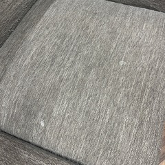 1094 3人掛けソファ オットマン付属 ※使用感、毛玉、汚れありの画像