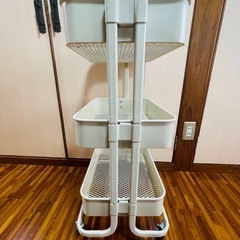 収納棚 キャスター付き 整理棚 収納ラックの画像