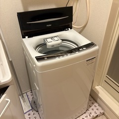 中古　2年使用　Haier  洗濯機の画像