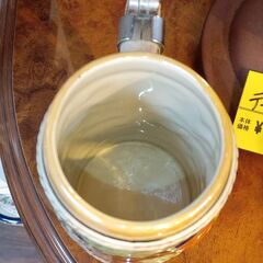 蓋つき 陶器ビールジョッキ　サイズ（約）幅12×奥8×高17　　■近隣配送無料 買取GO‼　栄和店の画像