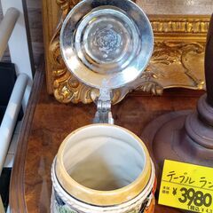 蓋つき 陶器ビールジョッキ　サイズ（約）幅12×奥8×高17　　■近隣配送無料 買取GO‼　栄和店の画像