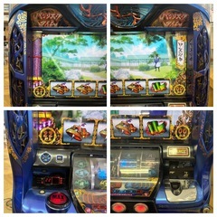 0519 スロット実機 バジリスク絆 甲賀忍法帖 コインレス 家庭用電源 ドアキー 設定キー有の画像