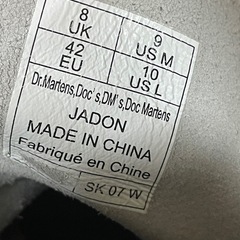 マーチン　厚底　JADON 27.0 US9の画像
