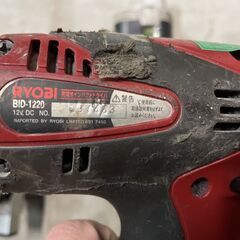 RYOBI（リョービ）　電動インパクトドライバ 12V　BID-1220 バッテリーの画像
