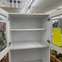 ⭐︎ドリーム荒牧店⭐︎ジモティー割引有⭐︎【クリーニング済み】近藤産業　2枚扉食器棚　現状品の画像