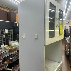 ⭐︎ドリーム荒牧店⭐︎ジモティー割引有⭐︎【クリーニング済み】近藤産業　2枚扉食器棚　現状品の画像