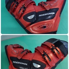 ● 23)  ROSSIGNOL ロシニョール スキー ブーツ  295mm 25.5cm  スキー靴 オレンジ 中古 ③の画像