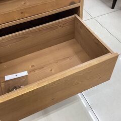 レンジボード　LOWYA　全体ｷｽﾞ･上部右扉ｷｽﾞ大　一部棚ﾀﾞﾎﾞ欠品の画像