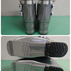 ● 25)  HELD ヘルト  RHEA-55 レア55 スキー ブーツ  282mm 24-24.5cm  スキー靴 シルバー×ピンク レディース/ジュニア 中古 ③の画像