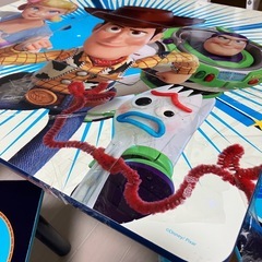 子供用テーブル　イスセット　トイストーリーの画像