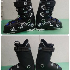●26) SALOMON サロモン  X-PRO 80 スキーブーツ 286mm 24-24.5cm  スキー靴  黒×白 美品 ③の画像