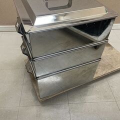 業務用 ステンレス 3段 角蒸し器 せいろ 36cm×36cm 調理器具 (J1496kmxYM)の画像