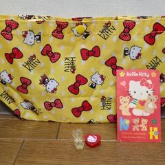 キティ トートバッグ クリップ マクドナルド 日焼けキティ サンリオ 当時物の画像