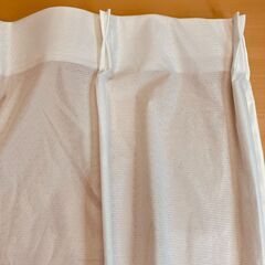 NITORI 遮光1級･遮熱･遮音カーテン＆遮熱･遮像レース4枚セット（RP002 グレー 100X210cm）①の画像