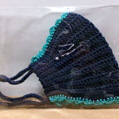 かぎ針編みマスク　レギュラーサイズ　ハンドメイドの画像