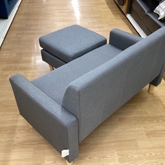 【トレファクマーケット久喜店】お買い得おすすめ品　2人掛けソファー(オットマン付)の画像