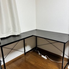 L字デスク オフィスデスク の画像