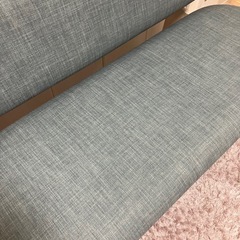 極美品　ニトリ　リラックスワイド　ベンチ　グレーの画像