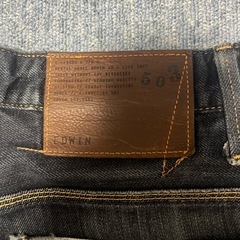 EDWINのジーンズ　の画像