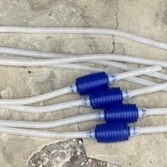 水換え用ポンプ　メダカ付きwの画像