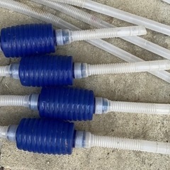 水換え用ポンプ　メダカ付きwの画像