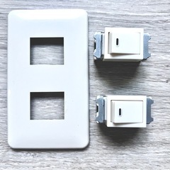 新品　スイッチカバー　スイッチ　二個の画像