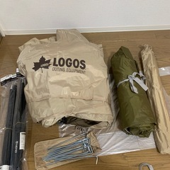 【ロゴス】ソロテント(使用は1回のみ！)一式の画像