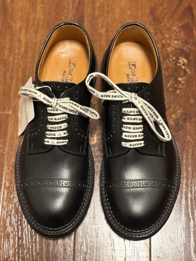 【新品・未使用】KIDS LOVE GAITE  黒革靴（ストレートチップ）