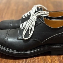【新品・未使用】KIDS LOVE GAITE  黒革靴（ストレートチップ）     の画像