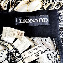 LEONARD(レオナール) 総シルク。フランス、パリの粋を編み上げたような美しいワンピース。いかがでしょうか？の画像