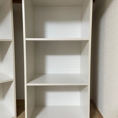 【割引中！】木製カラーボックス（白）2個セット 単品も可の画像