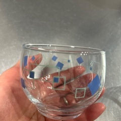 東京から持ってきました　美品　涼しげ　昭和レトロ　麦茶グラス　８個　美品の画像