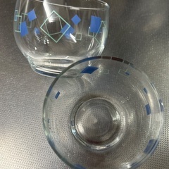 東京から持ってきました　美品　涼しげ　昭和レトロ　麦茶グラス　８個　美品の画像
