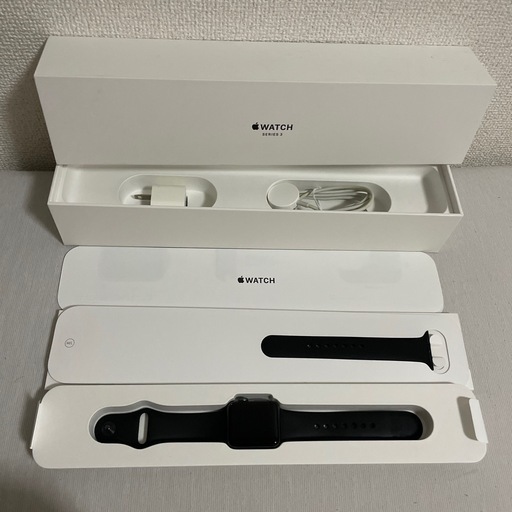【箱付き・付属品全てあり】Apple Watch Series 3 GPSモデル 38mm スペースグレイ