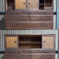 SNT927 古家具 桐箪笥 和箪笥 古民家 昭和レトロ アンティーク 時代箪笥 時代物の画像