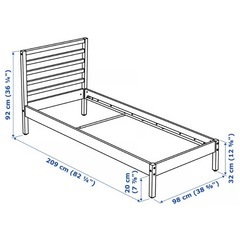 ikea.シングルベッドの画像