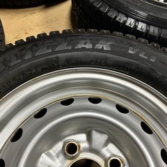 バリ山　ブリザックVL1 165R13LT  スタッドレス　13インチ　5J 4本セット　pcd100の画像