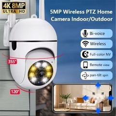 防犯カメラ 128GB microSDカード付き！wifi接続！スマホ確認可能！動作検知！の画像