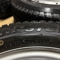 バリ山　ブリザックVL1 165R13LT  スタッドレス　13インチ　5J 4本セット　pcd100の画像