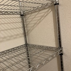 ☆終了☆美品☆スチールラック メタルラック 棚 4段 幅89cm 奥行45cm 高さ155cm  の画像