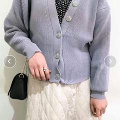 テチチ　ライトパープルカーディガンの画像