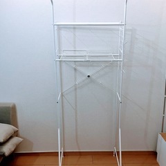 ニトリ　洗濯機ラック(DK003 ホワイト)の画像