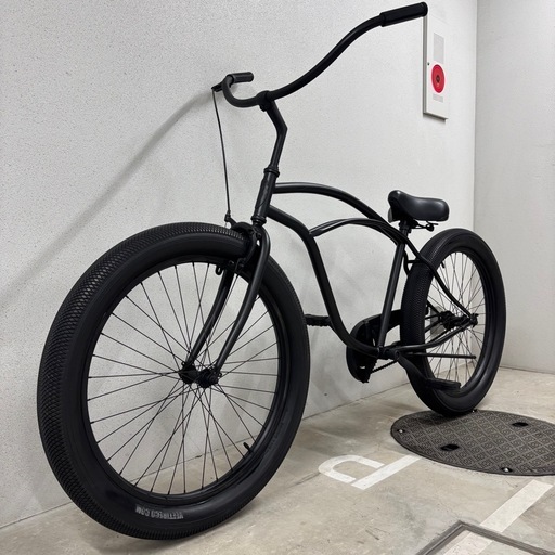 カリフォルニアスタイル ビーチクルーザー 26インチ ホワイト引取り