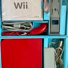 任天堂 Wii 25周年記念 スーパーマリオブラザーズ 限定レッド 本体+ソフトまとめ売りの画像