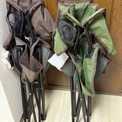 美品　キャンプ　折りたたみ　椅子 2個セットの画像