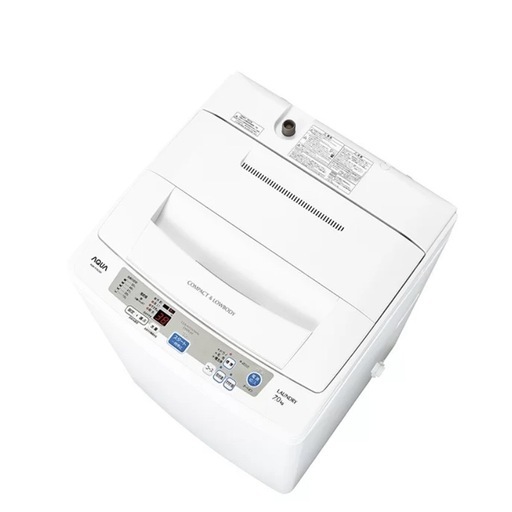AQUA 縦型洗濯機AQW-S70C(W)7.0kg